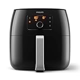 Philips Premium Airfryer XXL - 7.3L, Fritteuse ohne Öl, Rapid Air und Fettentfernungstechnologie, Pfannentrenner, HomeID App (HD9762/90)