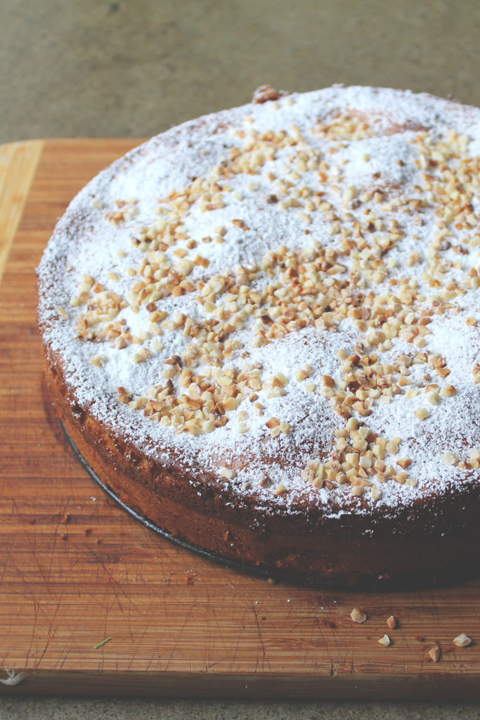 Französischer Apfelkuchen mit Crème fraîche und Mandeln - moey&amp;#39;s ...