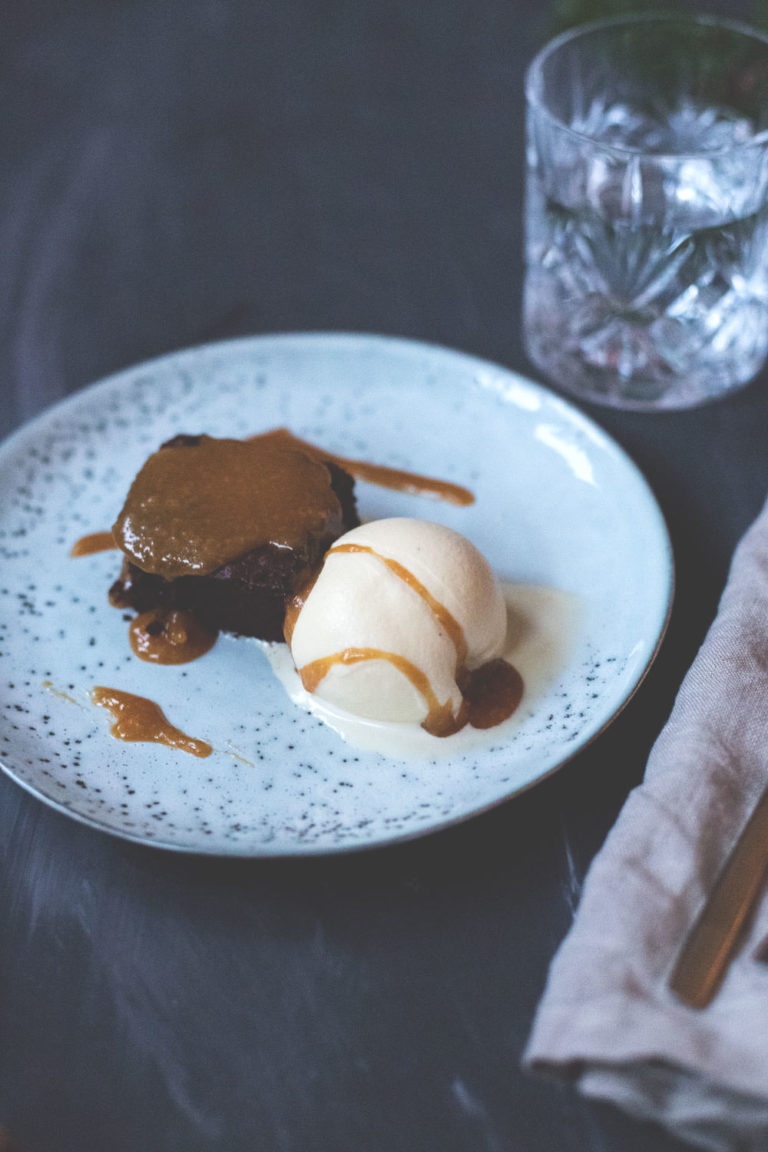 Weihnachtsmenü 2017 | Dessert | Gingerbread-Brownies mit Eggnog Ice ...