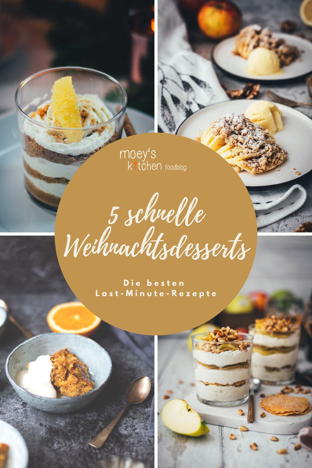 5 kreative Weihnachtsdesserts: Schnelle Last-Minute-Ideen, die einfach gelingen und an den Feiertagen garantiert beeindrucken. | moeyskitchen.com